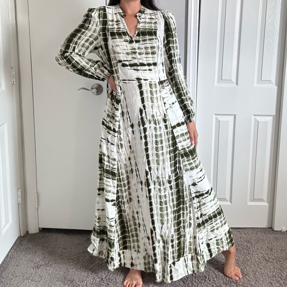 Soft Surroundings•maxi  Melody Dress green tie dye